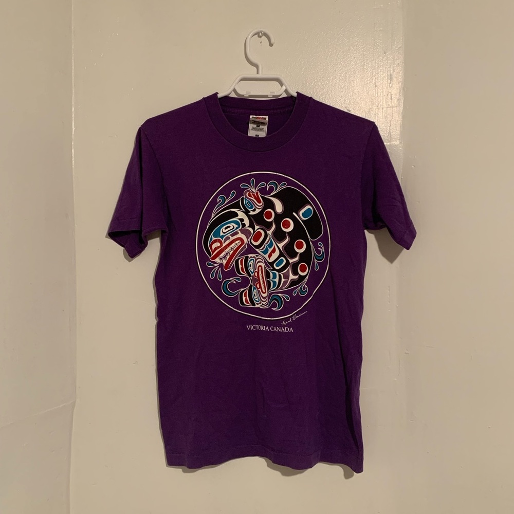 🐳 MARK HENDERSON ORCA WHALE INDIGENOUS ART SHORT SLEEVE GRAPHIC T-SHIRT 🐳